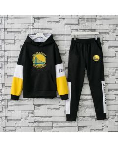 Men's Golden State Warriors 2019 Black Tracksuits Hoodie Suit