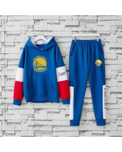 Men's Golden State Warriors 2019 Blue Tracksuits Hoodie Suit