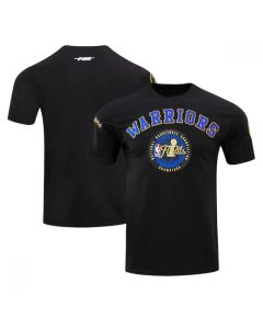 Men's Golden State Warriors 2021-2022 Black NBA Finals Champions Double Knit Patch T-Shirt