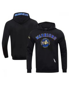 Men's Golden State Warriors 2021-2022 Black NBA Finals Champions French Terry Patch Pullover Hoodie