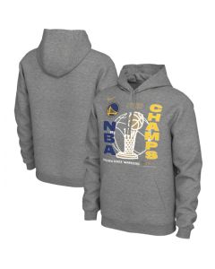 Men's Golden State Warriors 2021-2022 Grey NBA Finals Champions Locker Room Pullover Hoodie