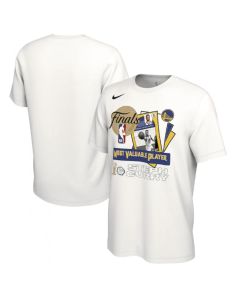 Men's Golden State Warriors 2021-2022 White NBA Finals Champions MVP T-Shirt