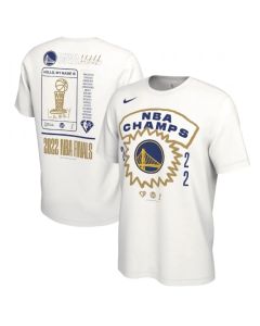 Men's Golden State Warriors 2021-2022 White NBA Finals Champions Roster T-Shirt