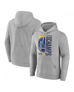 Men's Golden State Warriors 2022 Heathered Gray Western Conference Champions Locker Room Pullover Hoodie