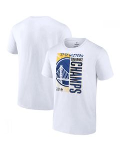 Men's Golden State Warriors 2022 White Western Conference Champions Locker Room T-Shirt