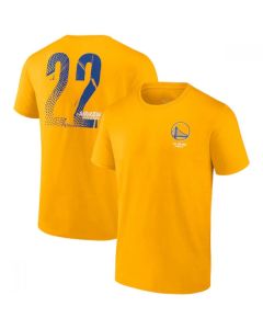 Men's Golden State Warriors #22 Andrew Wiggins 2021-2022 Gold NBA Finals Champions Name & Number T-Shirt