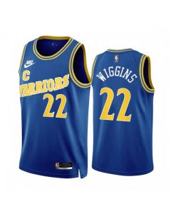 Men's Golden State Warriors #22 Andrew Wiggins 2022/23 Royal Classic Edition Stitched Basketball Jersey