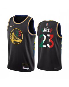 Men's Golden State Warriors #23 Draymond Green 2022 Black Special Mexico City Edition Stitched Jersey