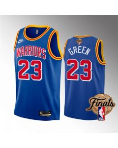 Men's Golden State Warriors #23 Draymond Green 2022 Royal NBA Finals Stitched Jersey