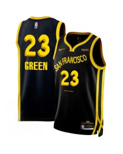 Men's Golden State Warriors #23 Draymond Green Black 2023/24 City Edition Stitched Basketball Jersey