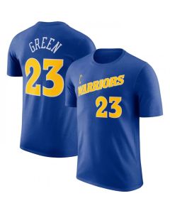 Men's Golden State Warriors #23 Draymond Green Blue 2022/23 Name & Number T-Shirt