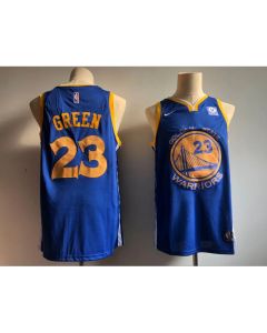 Men's Golden State Warriors #23 Draymond Green Blue Icon Edition Swingman Stitched NBA Jersey