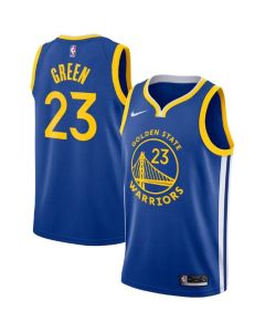 Men's Golden State Warriors #23 Draymond Green Royal Icon Edition Stitched Jersey