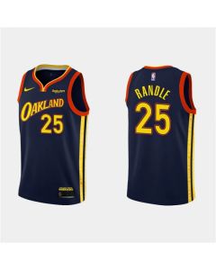 Men's Golden State Warriors #25 Chasson Randle 2020-21 Navy City Edition Stitched NBA Jersey