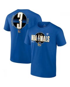Men's Golden State Warriors #3 Jordan Poole 2022 Royal NBA Finals Name & Number T-Shirt