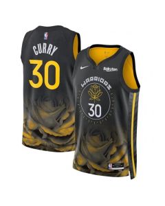 Men's Golden State Warriors #30 Stephen Curry 2022/2023 Black City edition Stitched Basketball Jersey