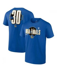 Men's Golden State Warriors #30 Stephen Curry 2022 Royal NBA Finals Name & Number T-Shirt