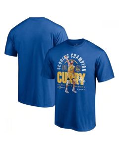 Men's Golden State Warriors #30 Stephen Curry 2022 Royal NBA Scoring Champion T-Shirt