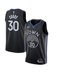 Men's Golden State Warriors #30 Stephen Curry Black 2019 City Edition Stitched NBA Jersey
