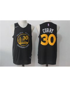 Men's Golden State Warriors #30 Stephen Curry Black Fashion Stitched NBA Jersey