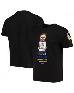 Men's Golden State Warriors #30 Stephen Curry Black Pro Standard Caricature T-Shirt
