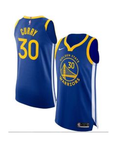 Men's Golden State Warriors #30 Stephen Curry Royal Icon Edition Stitched Jersey