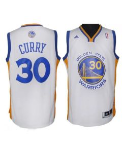 Men's Golden State Warriors #30 Stephen Curry White Revolution 30 NBA Jersey