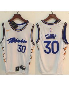 Men's Golden State Warriors #30 Stephen Curry White Stitched Jersey