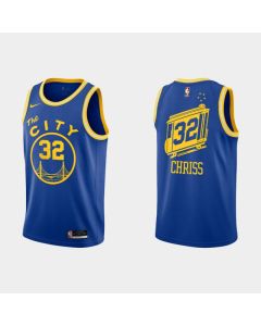Men's Golden State Warriors #32 Marquese Chriss 2020-2021 Blue Dri-FIT Hardwood Classic Stitched NBA Jersey