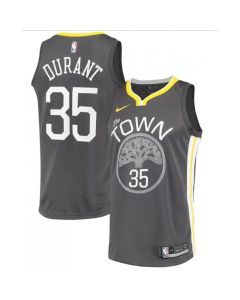 Men's Golden State Warriors #35 Kevin Durant Black Statement Edition Swingman Stitched Jersey