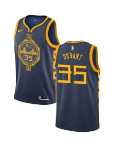 Men's Golden State Warriors #35 Kevin Durant Navy 2018/2019 City Edition Swingman Stitched NBA Jersey