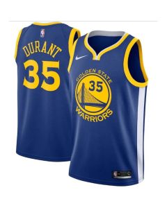 Men's Golden State Warriors #35 Kevin Durant Royal Icon Edition Swingman Stitched Jersey