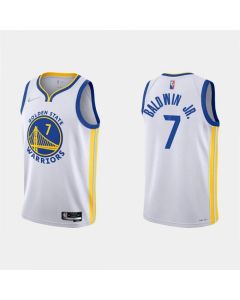 Men's Golden State Warriors #7 Patrick Baldwin Jr. 2022 White Stitched Basketball Jersey