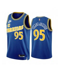 Men's Golden State Warriors #95 Juan Toscano-Anderson 2022/23 Royal Classic Edition Stitched Basketball Jersey