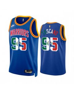 Men's Golden State Warriors #95 Juan Toscano-Anderson 2022 Royal Special Mexico Classic Edition Stitched Jersey