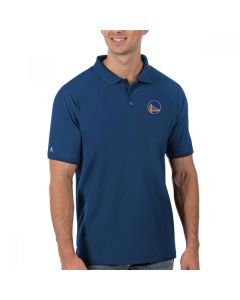 Men's Golden State Warriors Antigua Royal Legacy Pique Polo