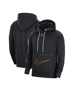 Men's Golden State Warriors Black 2022/23 City Edition Courtside Heavyweight Fleece Pullover Hoodie
