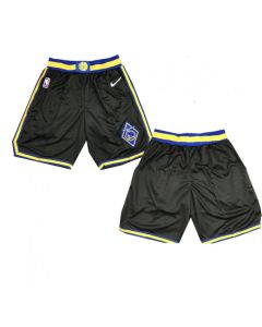 Men's Golden State Warriors Black 75th Anniversary Shorts(Run Small)