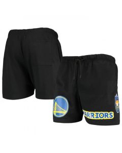 Men's Golden State Warriors Black Chenille Shorts