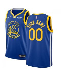 Men's Golden State Warriors Blue Customized Stitched NBA Jersey