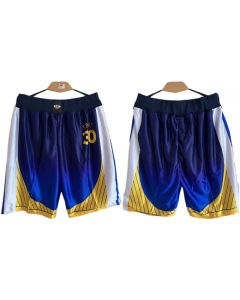 Men's Golden State Warriors Blue Shorts (Run Small)