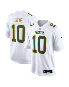 Men's Green Bay Packers #10 Jordan Love White Fashion Game Jersey