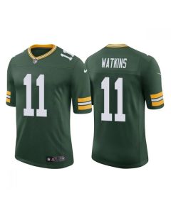 Men's Green Bay Packers #11 Sammy Watkins Green Stitched Football Jersey