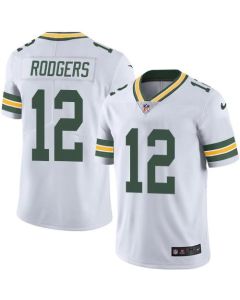 Men's Green Bay Packers #12 Aaron Rodgers White Stitched NFL Vapor Untouchable Limited Jersey