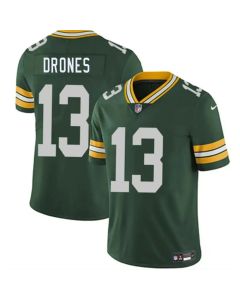 Men's Green Bay Packers #13 Kyron Drones Green 2026 Draft Vapor Untouchable Limited Jersey (Green)