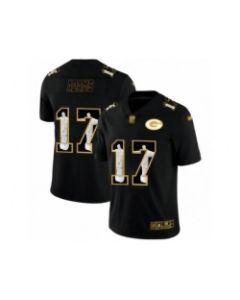 Men's Green Bay Packers #17 Davante Adams Black Jesus Faith Edition Limited Stitched Jersey
