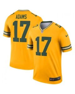 Men's Green Bay Packers #17 Davante Adams Gold Inverted Legend Jersey
