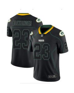 Men's Green Bay Packers #23 Jaire Alexander Black Lights Out Color Rush NFL Limited Stitched Jersey