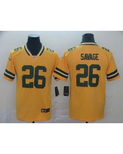 Men's Green Bay Packers #26 Darnell Savage Gold Inverted Legend Stitched NFL Jersey