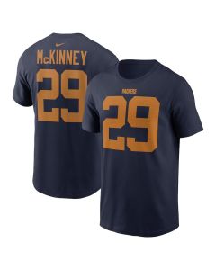 Men's Green Bay Packers #29 Xavier McKinney Navy The 1923 Classic Name & Number T-Shirt